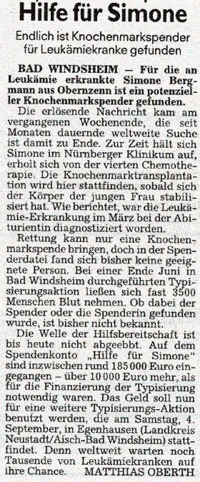 F�rther Nachrichten am 18.08.2004