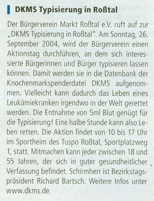 Landkreismagazin am 26.08.2004