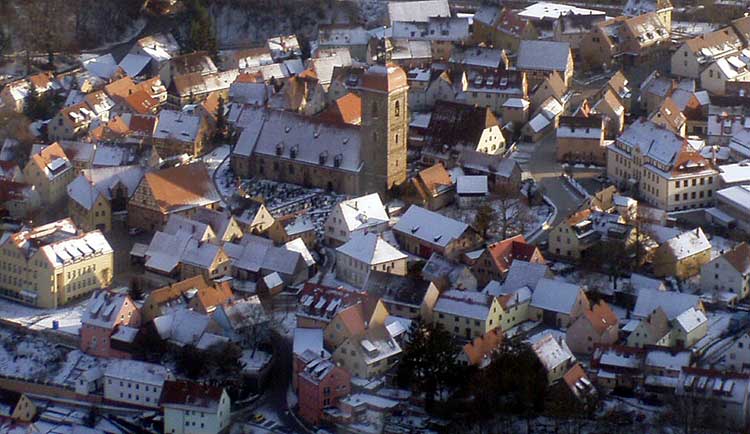 Blick auf Ro�tal's Zentrum