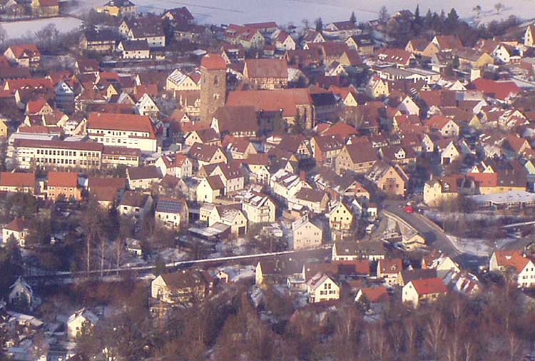 Blick auf Ro�tal's Zentrum